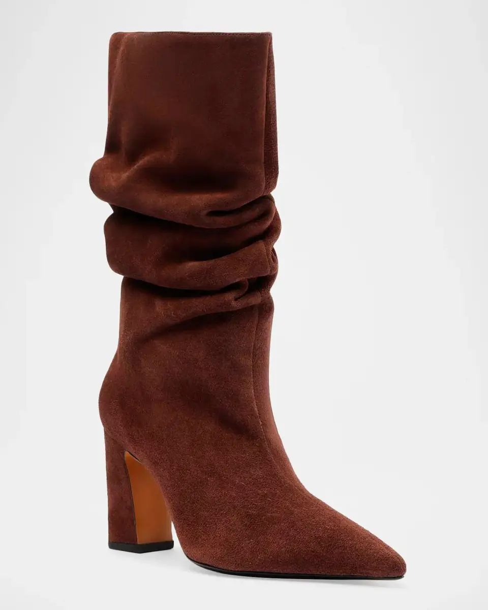 Schutz 85mm Harriet Slouchy Suede Booties | Thumbnail 2 Schutz 85mm Harriet Slouchy Suede Booties | Thumbnail 2