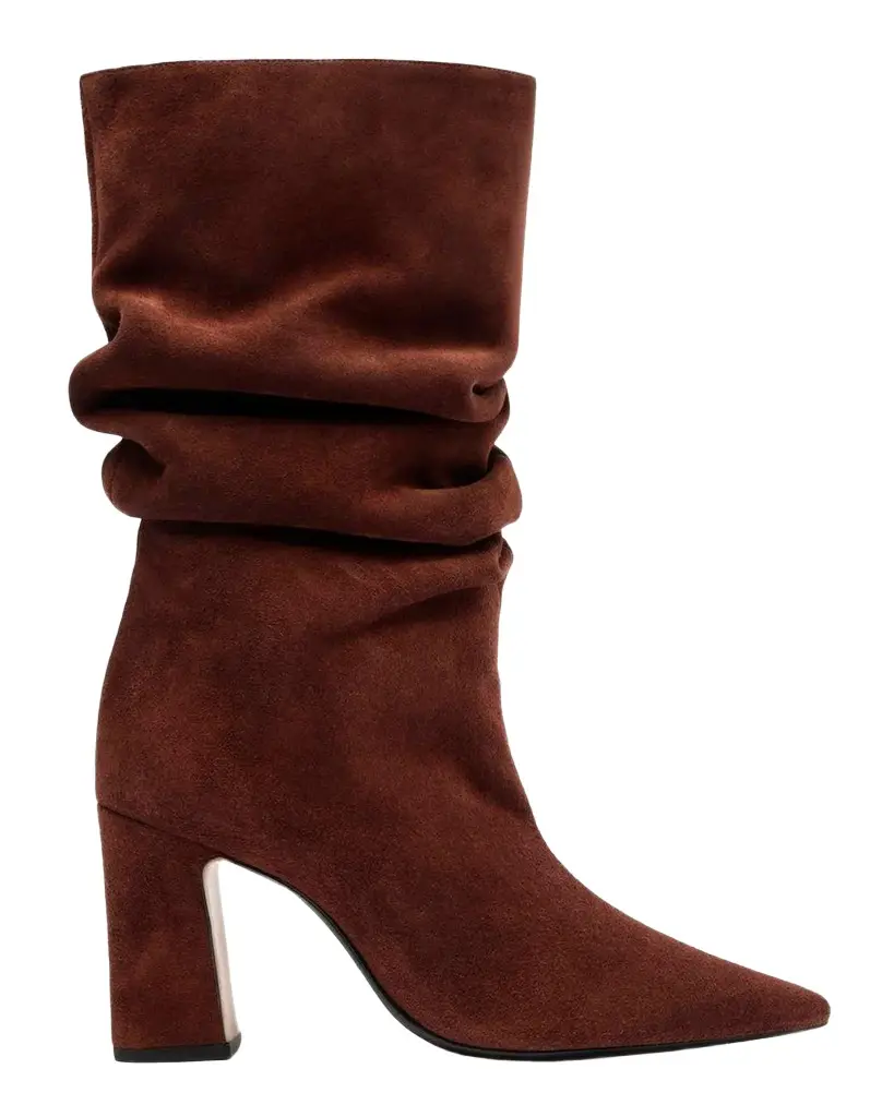 Schutz 85mm Harriet Slouchy Suede Booties