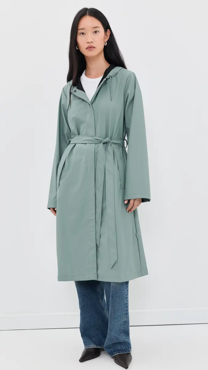 Rains A-Line Longer Jacket | Thumbnail 2 Rains A-Line Longer Jacket | Thumbnail 2