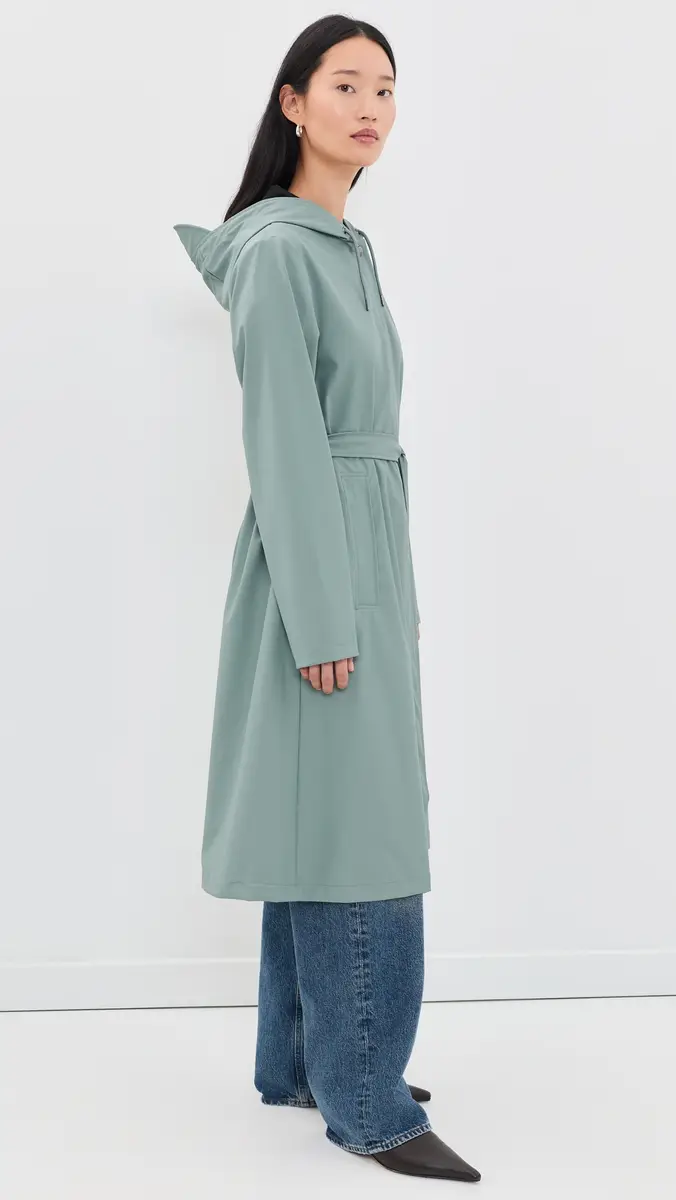 Rains A-Line Longer Jacket | Thumbnail 4 Rains A-Line Longer Jacket | Thumbnail 4
