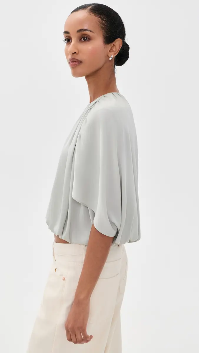 Vince Gathered Cape Bubble Blouse | Thumbnail 4 Vince Gathered Cape Bubble Blouse | Thumbnail 4