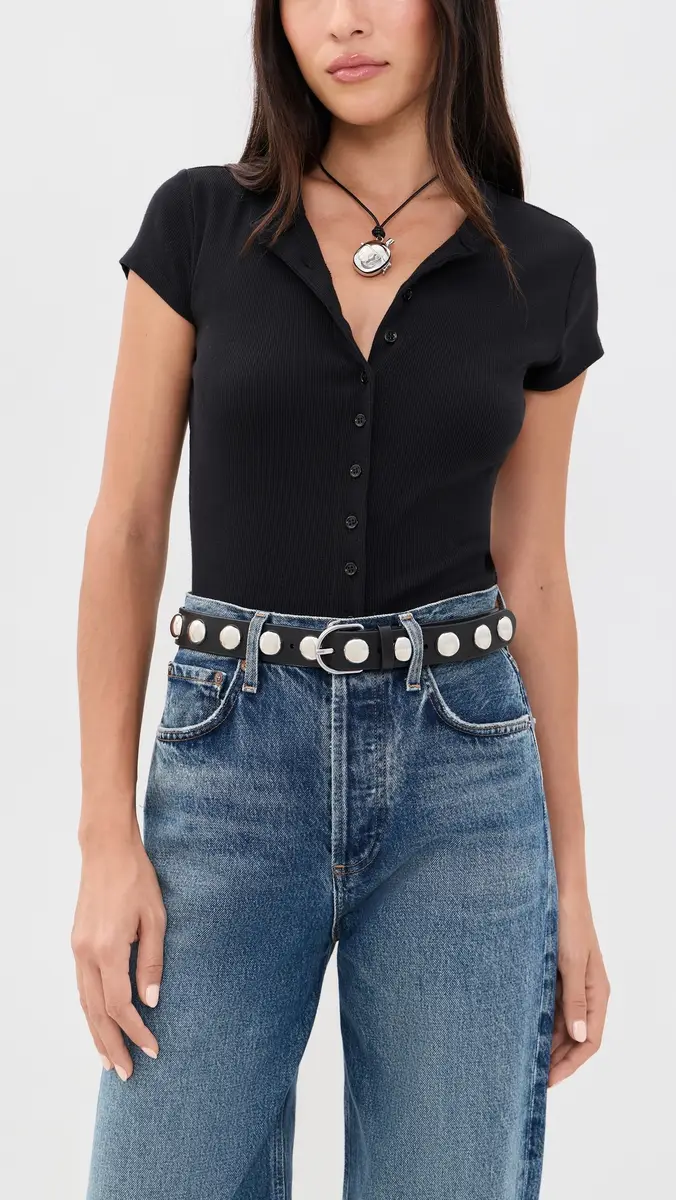 Loeffler Randall Issa Dome Studded Belt | Thumbnail 3 Loeffler Randall Issa Dome Studded Belt | Thumbnail 3