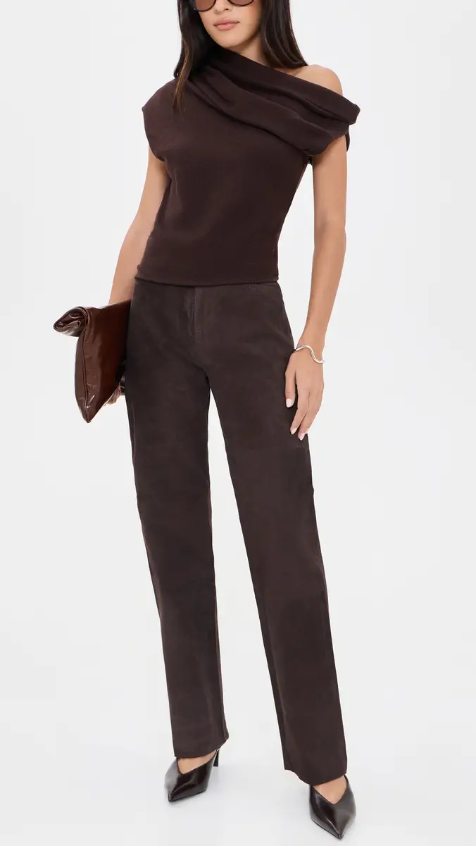 DL1961 Dakota Slim Straight Suede Pants | Thumbnail 5 DL1961 Dakota Slim Straight Suede Pants | Thumbnail 5
