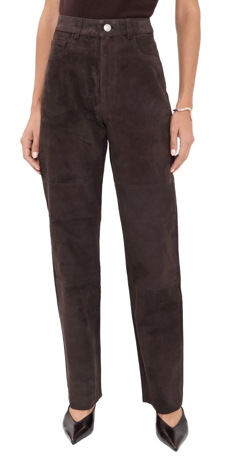 DL1961 Dakota Slim Straight Suede Pants