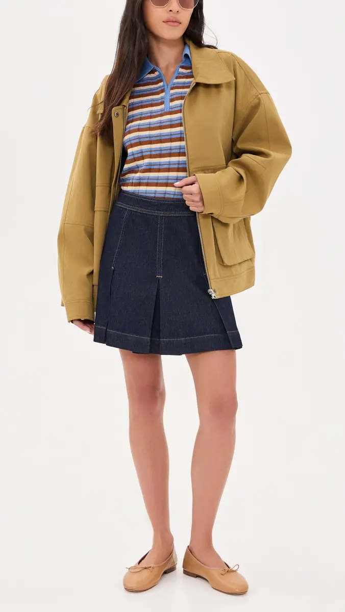 Madewell Denim Pleated Mini Skirt | Thumbnail 5 Madewell Denim Pleated Mini Skirt | Thumbnail 5