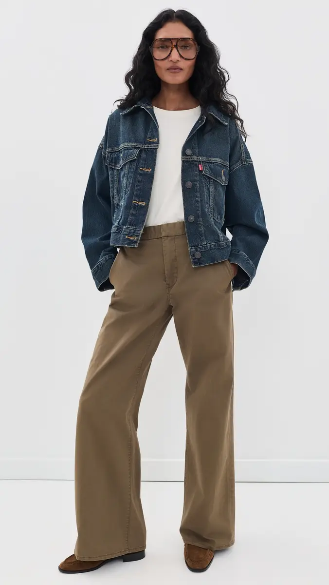 Levi's Loose Crop Trucker Denim Jacket | Thumbnail 5 Levi's Loose Crop Trucker Denim Jacket | Thumbnail 5