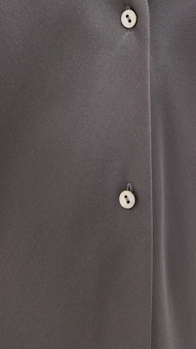 Vince Bias Silk Button Down Shirt | Thumbnail 6 Vince Bias Silk Button Down Shirt | Thumbnail 6
