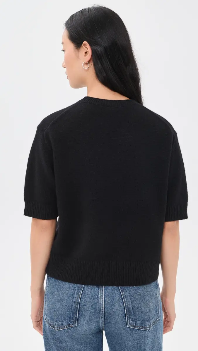 Theory Crop V Sweater Tee | Thumbnail 3