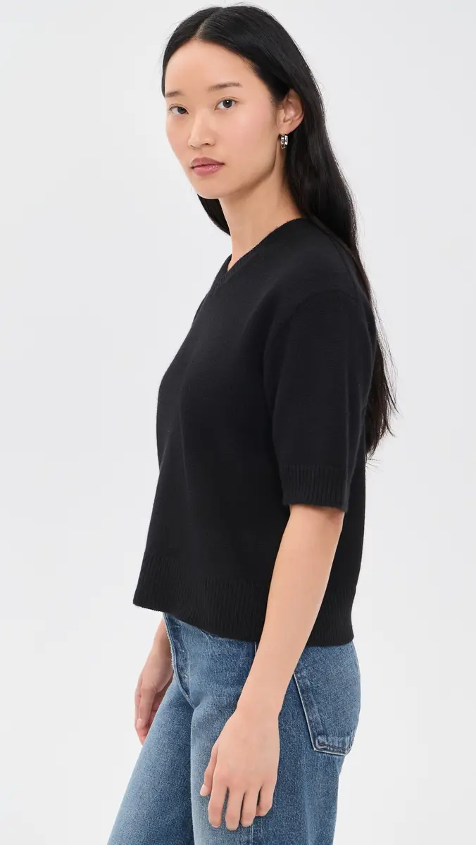 Theory Crop V Sweater Tee | Thumbnail 4