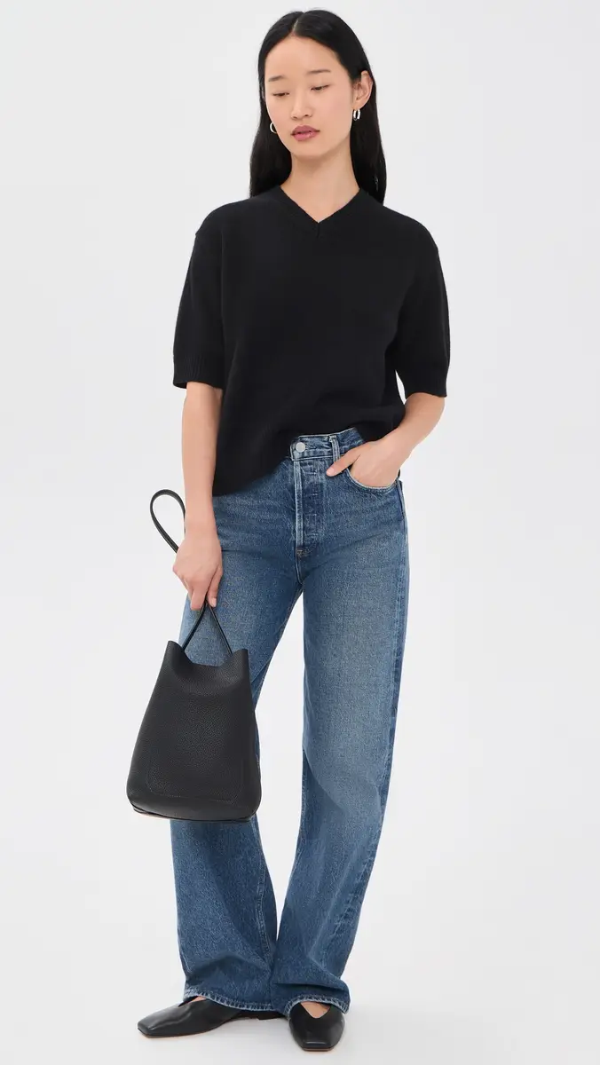 Theory Crop V Sweater Tee | Thumbnail 5