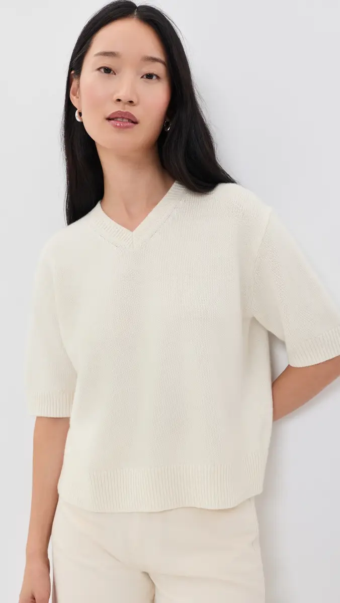 Theory Crop V Sweater Tee | Thumbnail 2