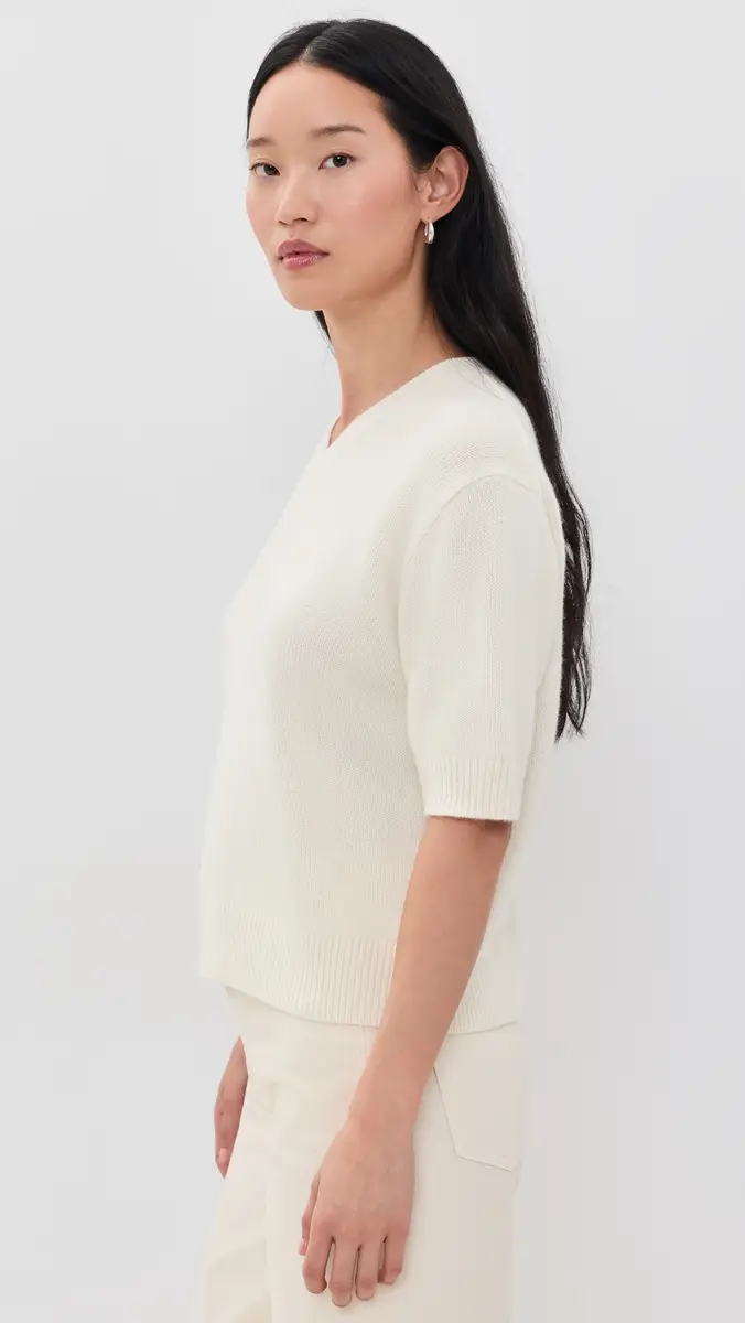 Theory Crop V Sweater Tee | Thumbnail 4