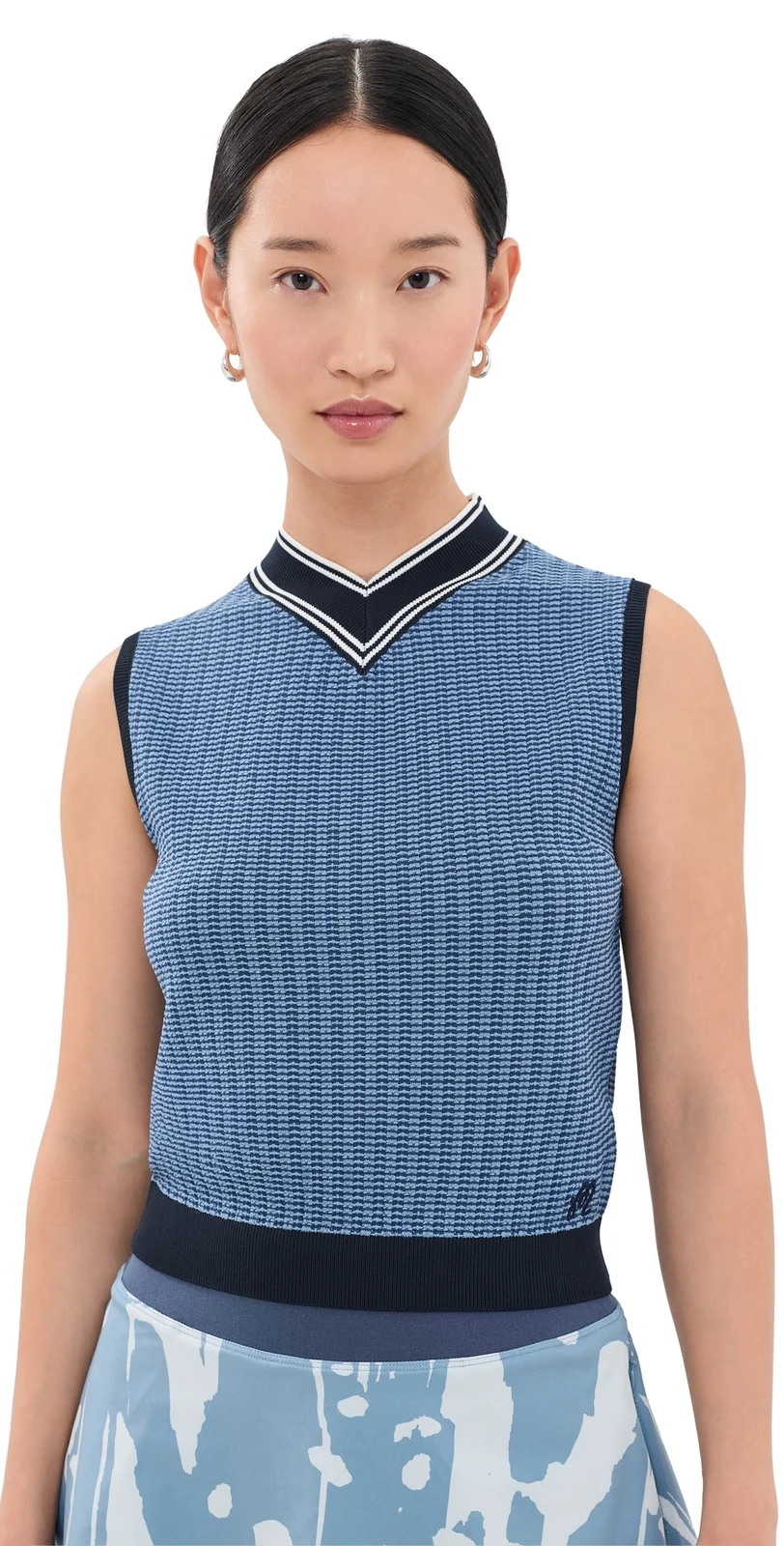 Malbon Ami Mock Neck Sweater Vest