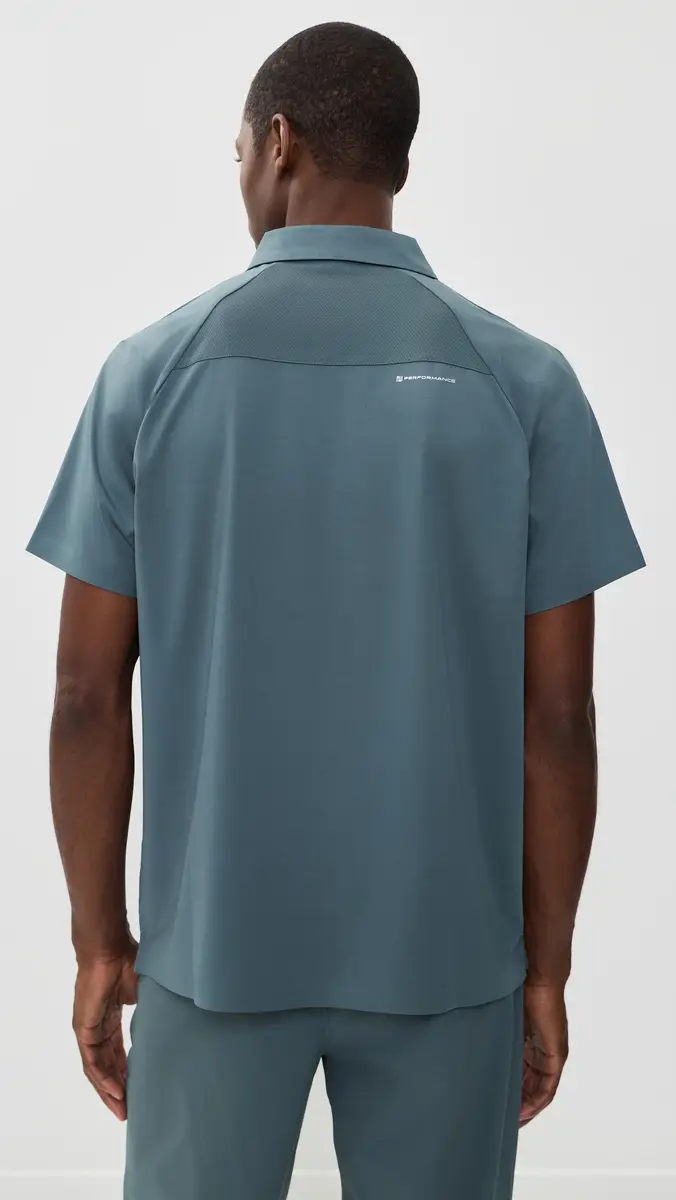 Malbon Performance Zip Raglan Polo | Thumbnail 3