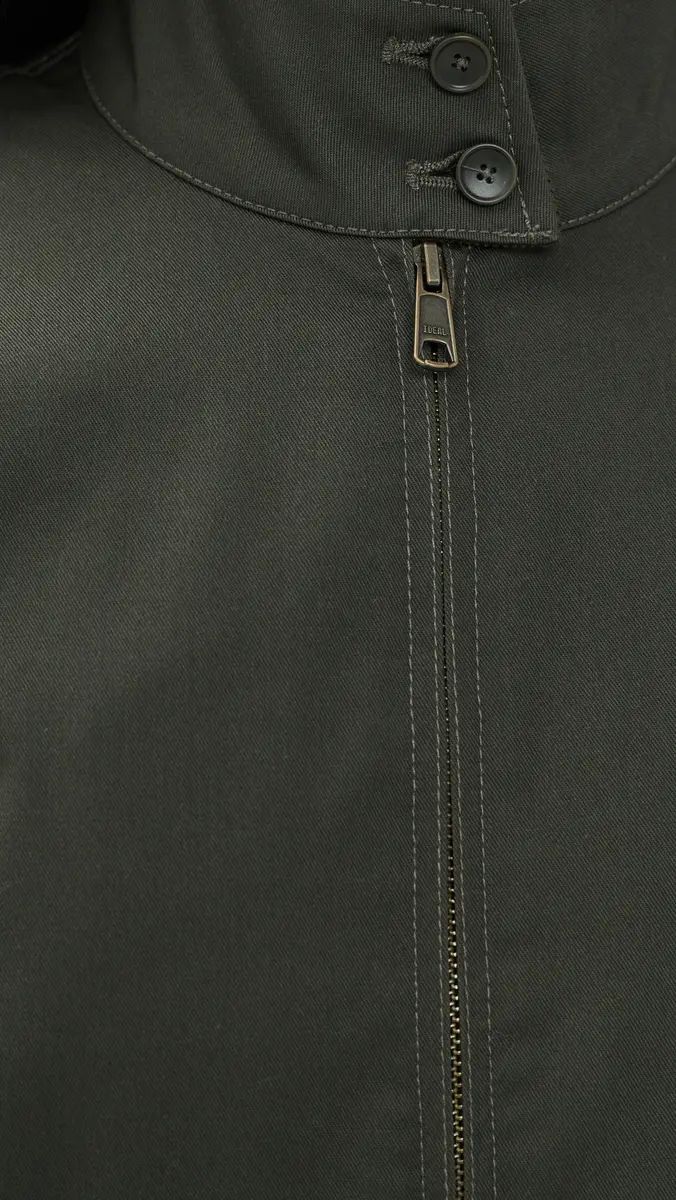 Alex Mill Cropped Zip Jacket In Twill Gabardine Autumn Green | Thumbnail 6 Alex Mill Cropped Zip Jacket In Twill Gabardine Autumn Green | Thumbnail 6
