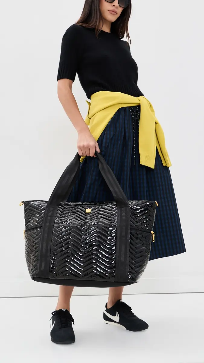 Think Royln Jet Set Wingman Moto Quilting Tote | Thumbnail 3 Think Royln Jet Set Wingman Moto Quilting Tote | Thumbnail 3