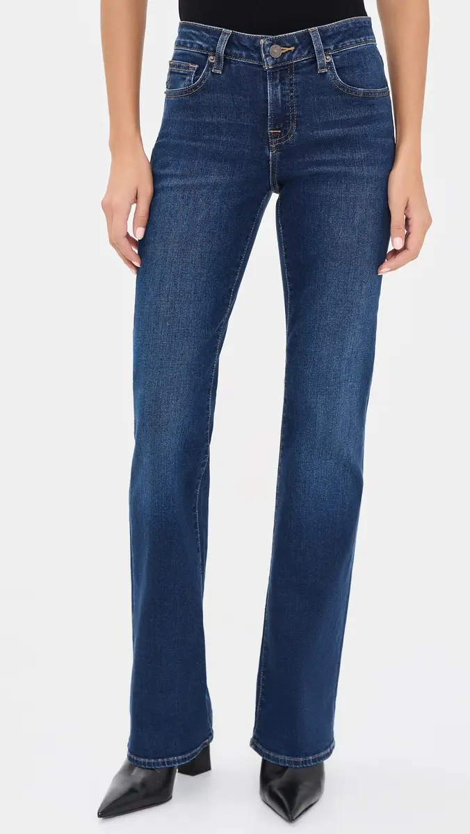 GOOD AMERICAN Good Low Rise Bootcut Jeans | Thumbnail 2 GOOD AMERICAN Good Low Rise Bootcut Jeans | Thumbnail 2