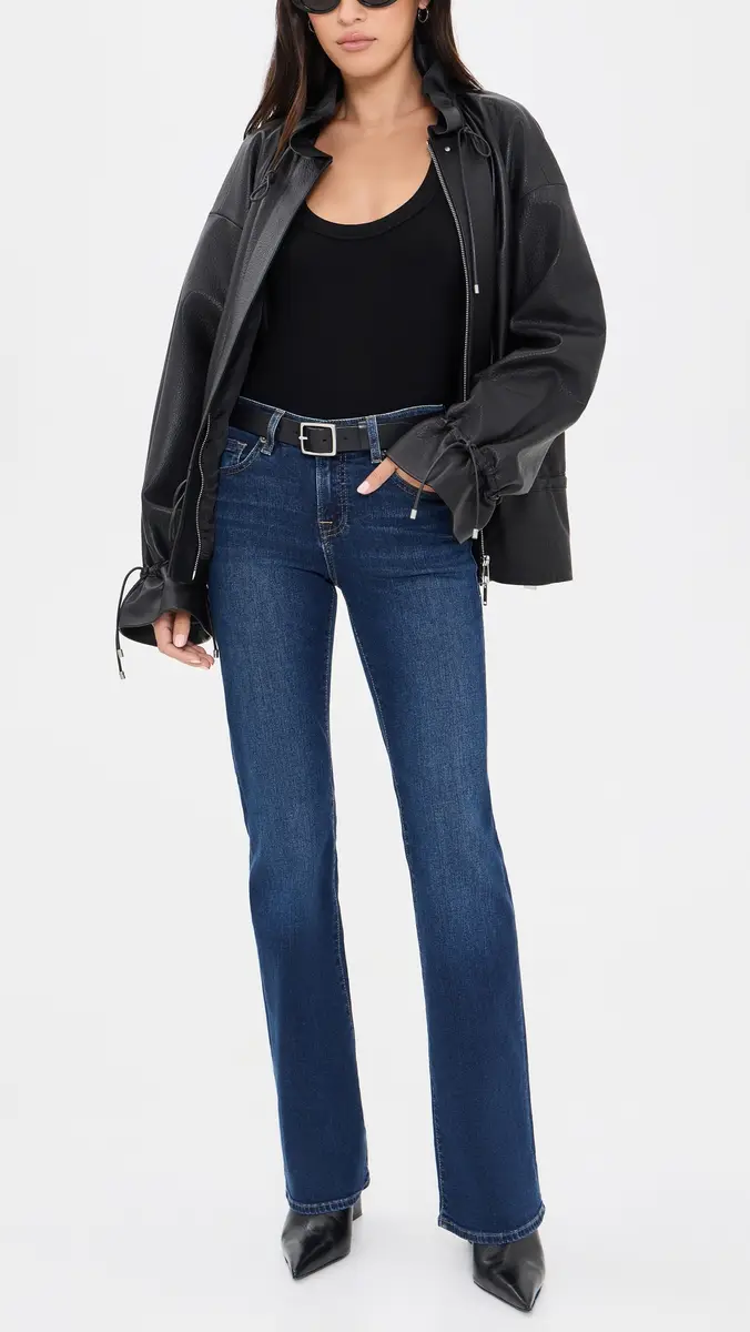 GOOD AMERICAN Good Low Rise Bootcut Jeans | Thumbnail 5 GOOD AMERICAN Good Low Rise Bootcut Jeans | Thumbnail 5