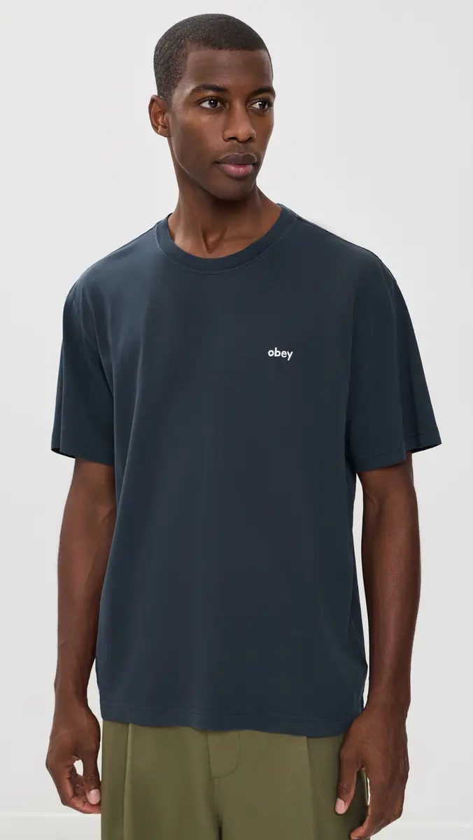 Obey Lowercase Short Sleeve Pigment Tee | Thumbnail 2 Obey Lowercase Short Sleeve Pigment Tee | Thumbnail 2