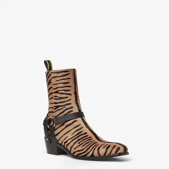 Fendi Double O Cavallino and Black Leather Ankle Boots | Thumbnail 2 Fendi Double O Cavallino and Black Leather Ankle Boots | Thumbnail 2