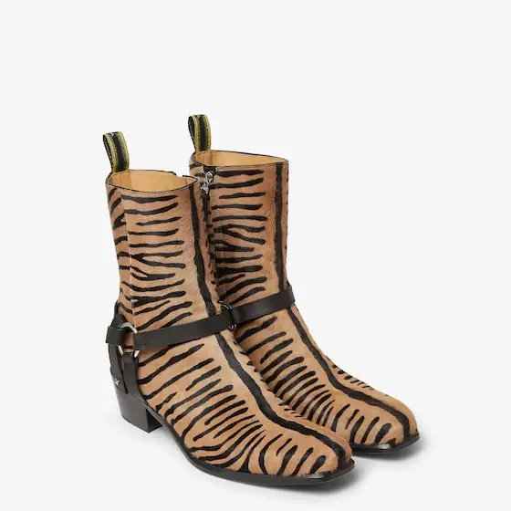 Fendi Double O Cavallino and Black Leather Ankle Boots | Thumbnail 4 Fendi Double O Cavallino and Black Leather Ankle Boots | Thumbnail 4
