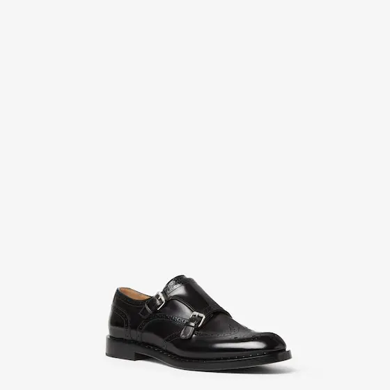 Fendi Leather Double Monk Straps | Thumbnail 2