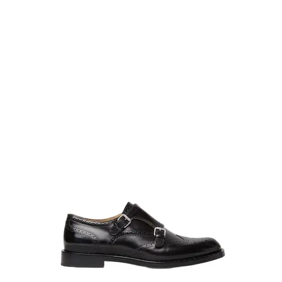 Fendi Double monk strap shoes with almond-shaped toe and brogue | Image 1 Fendi Double monk strap shoes with almond-shaped toe and brogue | Image 1