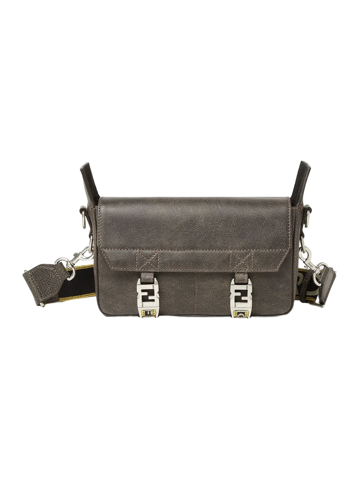 Flow Small Vintage-Effect Leather Bag Flow Small Vintage-Effect Leather Bag