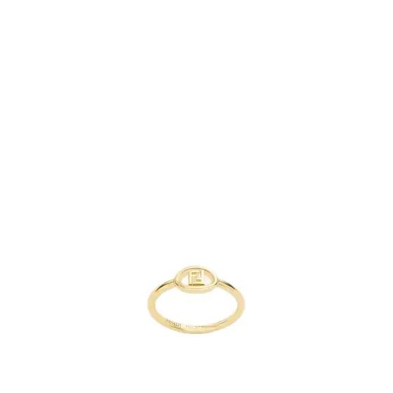 Fendi Ring with a cut-out FF logo, a symbol of the brand since