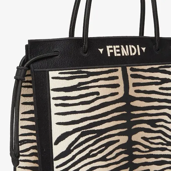 Fendi Magic Shopper Large Tiger-Effect Embroidered Fabric Shopper Bag | Thumbnail 5 Fendi Magic Shopper Large Tiger-Effect Embroidered Fabric Shopper Bag | Thumbnail 5
