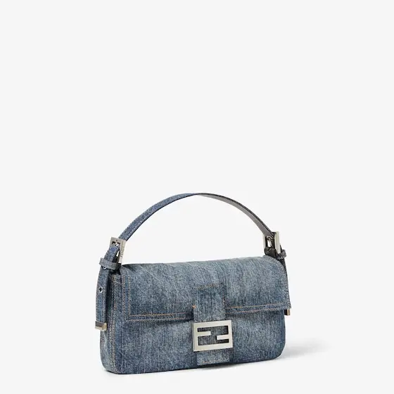 Fendi Baguette 26424 Denim Bag | Thumbnail 3 Fendi Baguette 26424 Denim Bag | Thumbnail 3