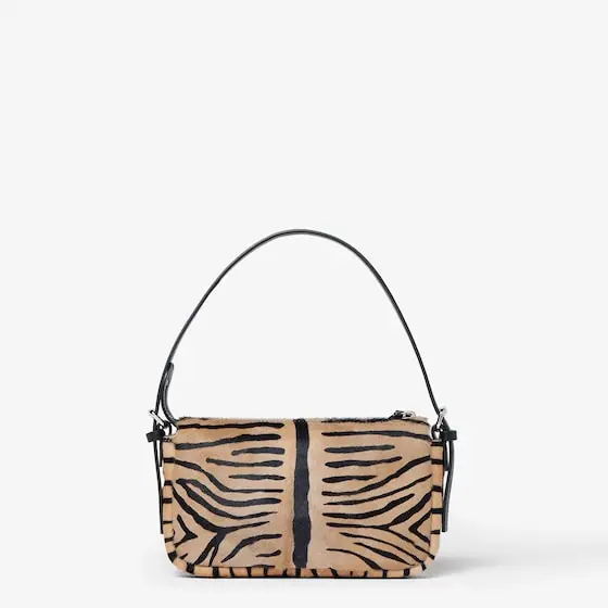 Fendi Zipper Top Small Tiger-Print Cavallino Leather Bag | Thumbnail 3 Fendi Zipper Top Small Tiger-Print Cavallino Leather Bag | Thumbnail 3
