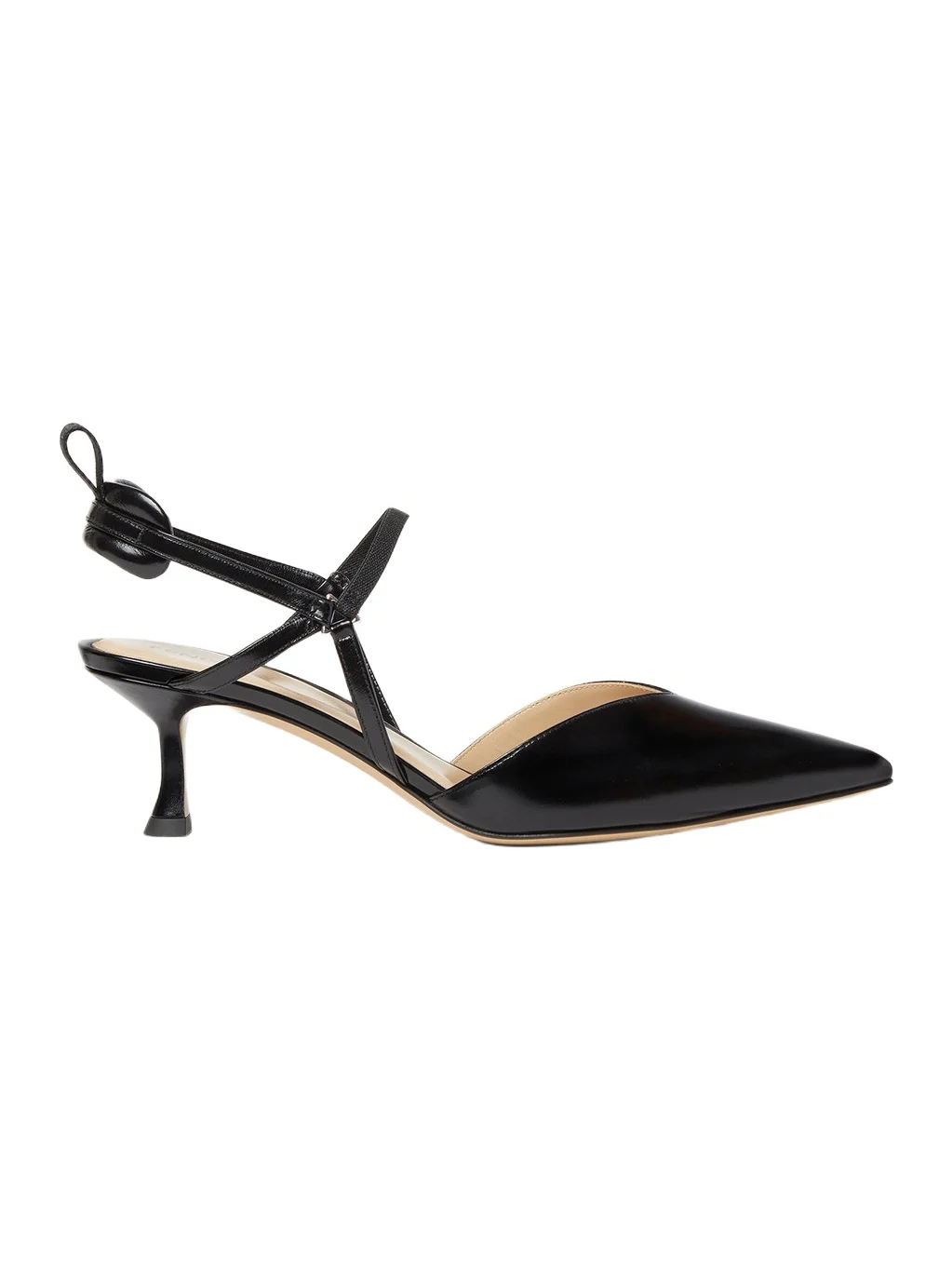 Fendi Very Colibrì Leather, Medium-Heeled Slingbacks