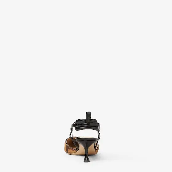Fendi Very Colibrì Hair-On Leather Leather Medium-Heeled Slingbacks | Thumbnail 3 Fendi Very Colibrì Hair-On Leather Leather Medium-Heeled Slingbacks | Thumbnail 3