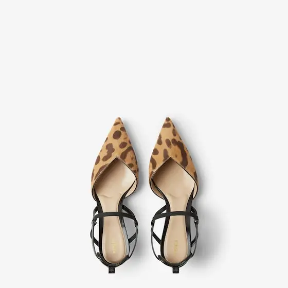 Fendi Very Colibrì Hair-On Leather Leather Medium-Heeled Slingbacks | Thumbnail 4 Fendi Very Colibrì Hair-On Leather Leather Medium-Heeled Slingbacks | Thumbnail 4