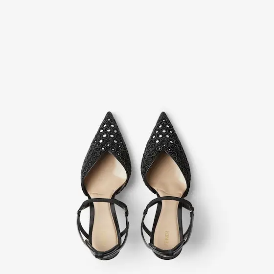 Fendi Very Colibrì Organza High-Heeled Slingback with Mirrors | Thumbnail 4 Fendi Very Colibrì Organza High-Heeled Slingback with Mirrors | Thumbnail 4
