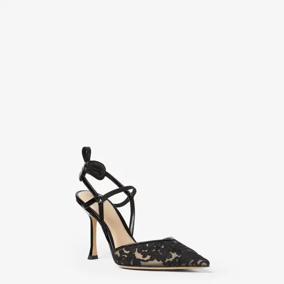 Fendi Very Colibrì Tulle High-Heeled Slingbacks | Thumbnail 2 Fendi Very Colibrì Tulle High-Heeled Slingbacks | Thumbnail 2