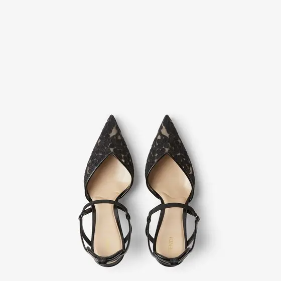 Fendi Very Colibrì Tulle High-Heeled Slingbacks | Thumbnail 4 Fendi Very Colibrì Tulle High-Heeled Slingbacks | Thumbnail 4