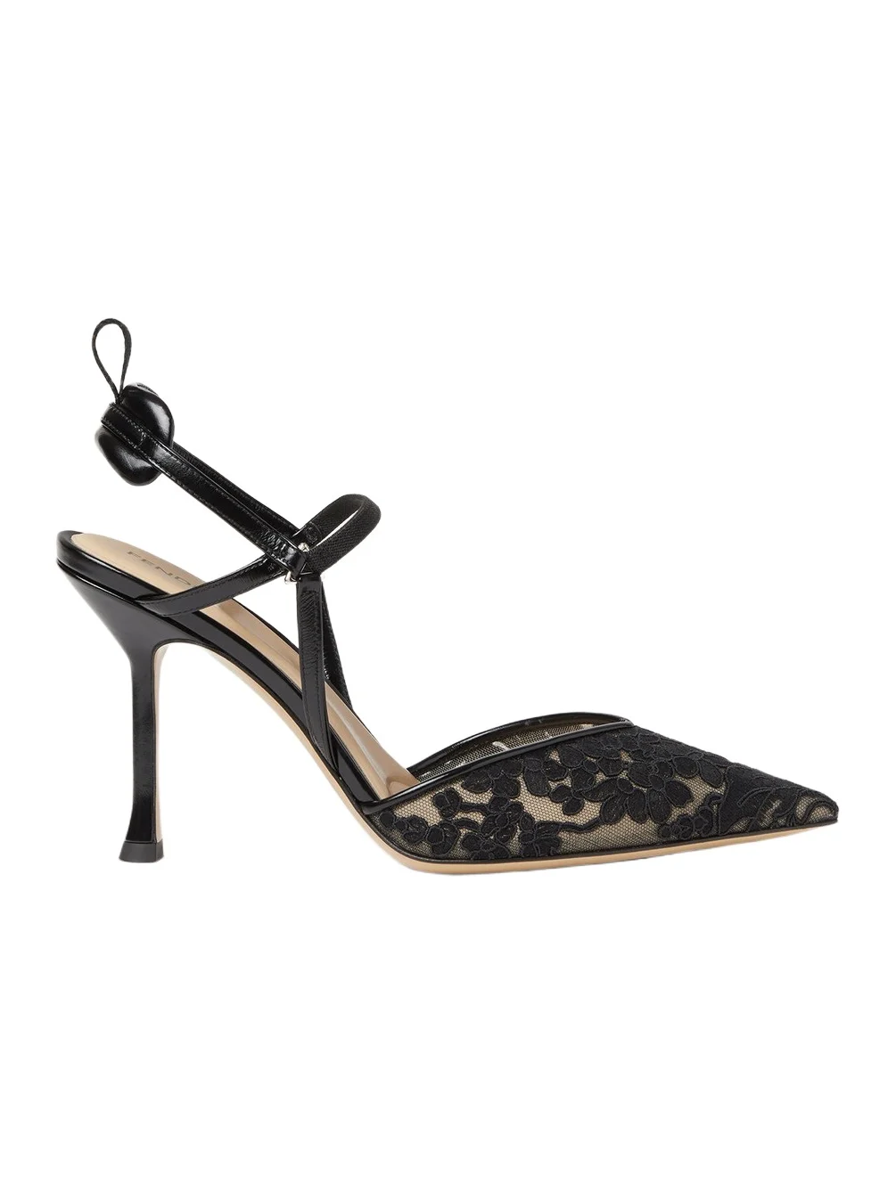 Fendi Very Colibrì Tulle High-Heeled Slingbacks