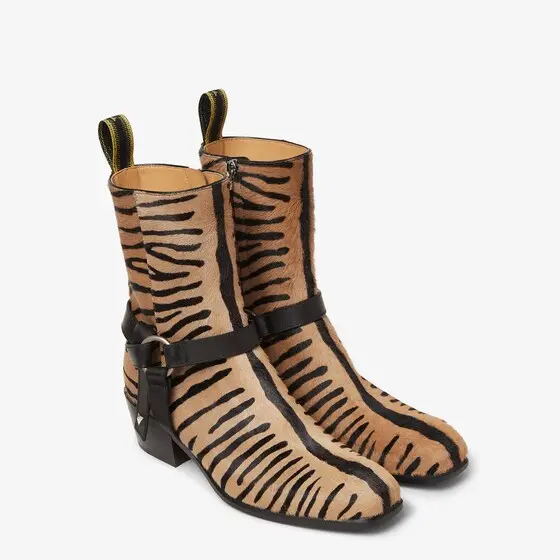 Fendi Double O Hair-On Leather Ankle Boots | Thumbnail 4 Fendi Double O Hair-On Leather Ankle Boots | Thumbnail 4