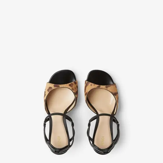 Fendi Very Colibrì Jaguar-Print Hair-On Leather High-Heeled Sandals | Thumbnail 4 Fendi Very Colibrì Jaguar-Print Hair-On Leather High-Heeled Sandals | Thumbnail 4