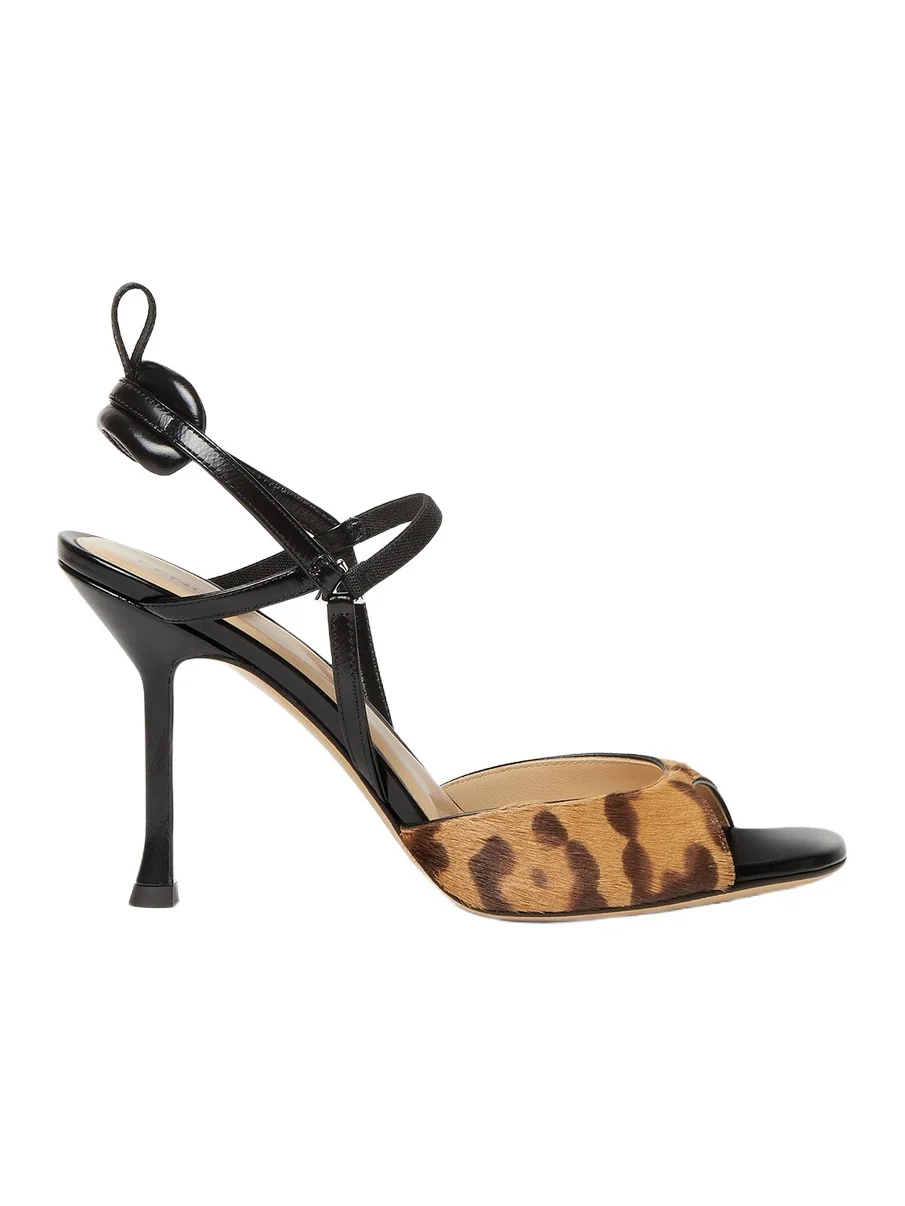 Very Colibrì Jaguar-Print Hair-On Leather High-Heeled Sandals Very Colibrì Jaguar-Print Hair-On Leather High-Heeled Sandals