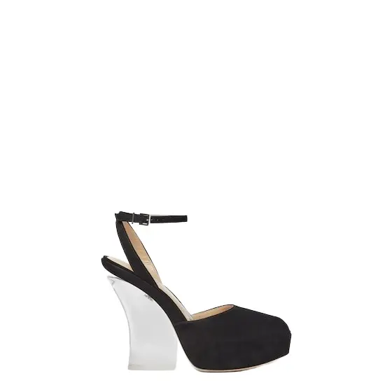 Fendi Open-toe sandals with a transparent-effect architectural | Image 1 Fendi Open-toe sandals with a transparent-effect architectural | Image 1