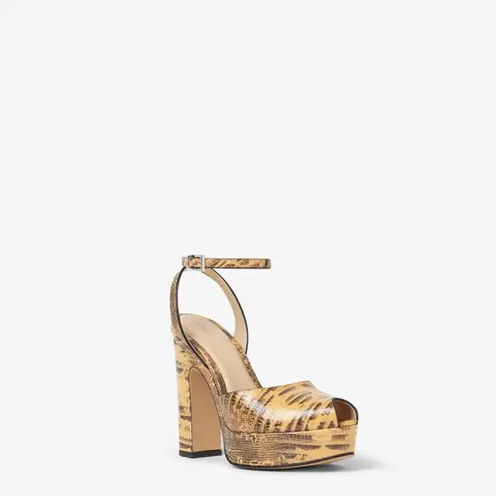 Fendi After 9 Printed Calfskin Sandal | Thumbnail 2