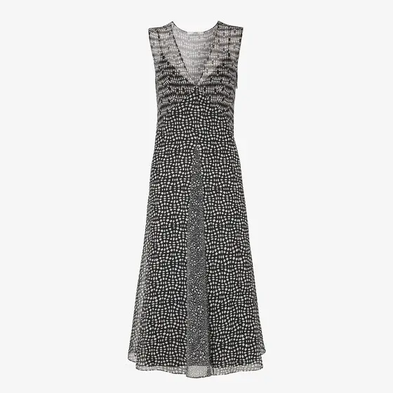 Fendi Printed Georgette Dress | Thumbnail 2 Fendi Printed Georgette Dress | Thumbnail 2