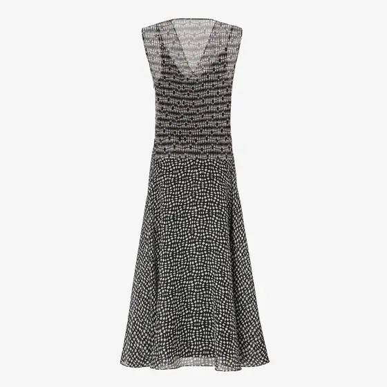 Fendi Printed Georgette Dress | Thumbnail 4 Fendi Printed Georgette Dress | Thumbnail 4