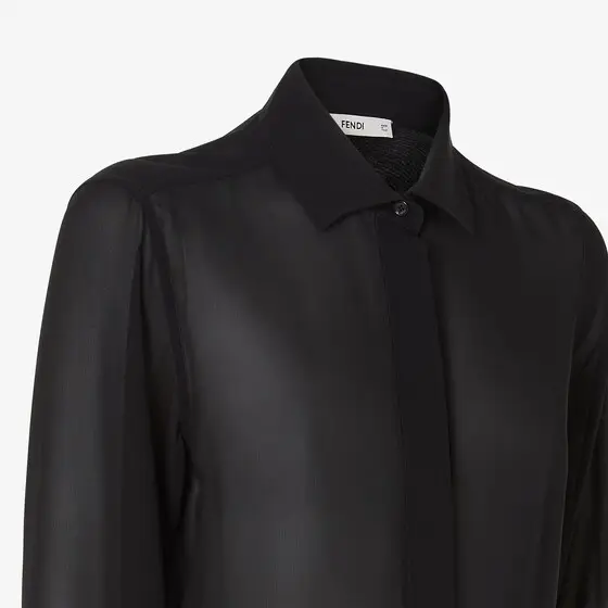 Fendi Silk Georgette Dress | Thumbnail 3 Fendi Silk Georgette Dress | Thumbnail 3