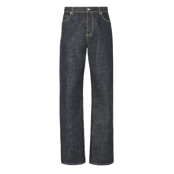 Fendi Regular-fit five-pocket trousers, made from navy blue | Image 1 Fendi Regular-fit five-pocket trousers, made from navy blue | Image 1
