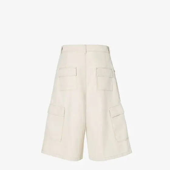 Fendi Wide-leg Bermuda shorts made from Selleria denim | Thumbnail 2 Fendi Wide-leg Bermuda shorts made from Selleria denim | Thumbnail 2