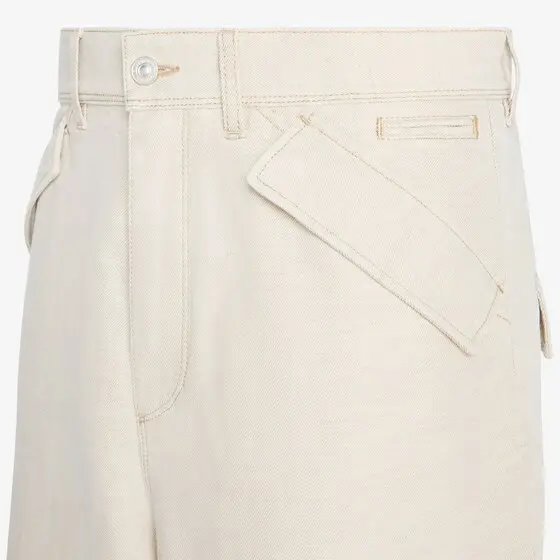 Fendi Wide-leg Bermuda shorts made from Selleria denim | Thumbnail 3 Fendi Wide-leg Bermuda shorts made from Selleria denim | Thumbnail 3